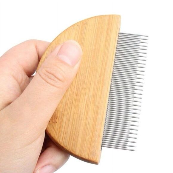 Left Wind 3pc Dog/Cats Hair Removal Comb Flea Removal Grooming Stainless Steel - Picture 3 of 11